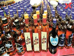 14,238 liquor bottles seized in the Krishna District of Andhra Pradesh