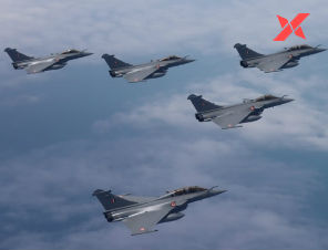 5 Rafale jets make it to India's airspace; the jets landed at the Ambala airbase in India today